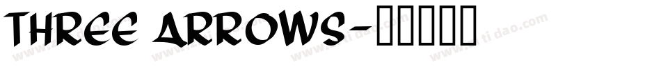 Three Arrows字体转换